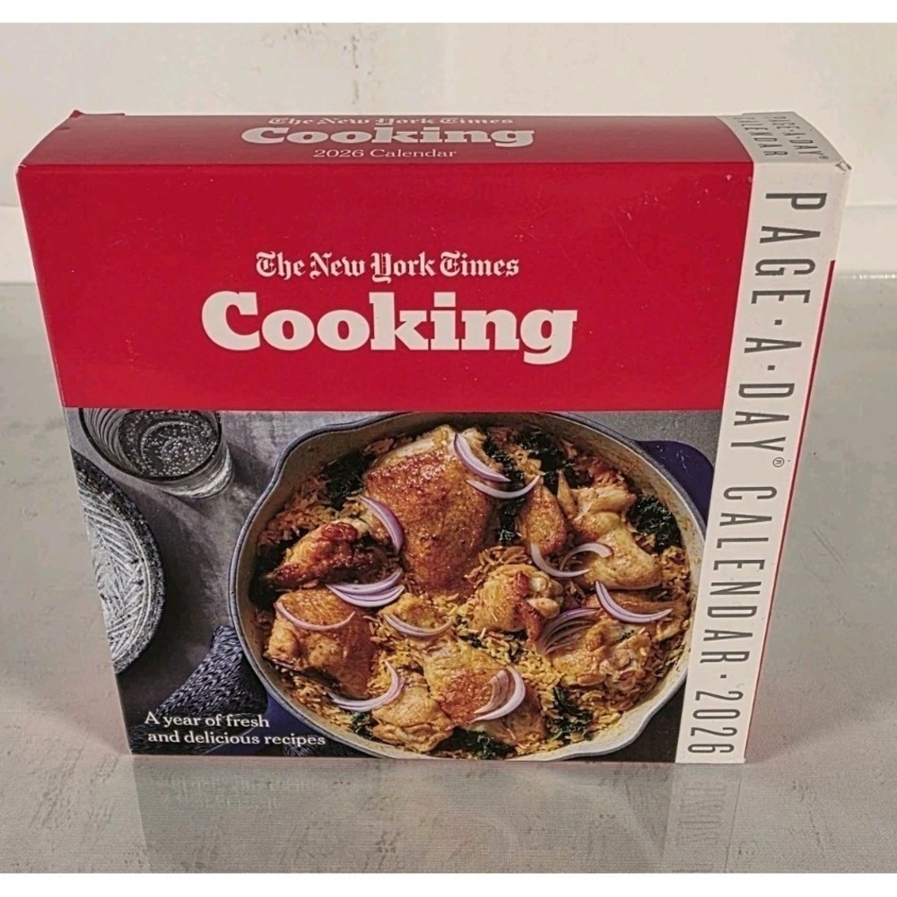 New York Times Cooking‎ Page-A-Day Daily Desk/Boxed Calendar 2026, NEW!